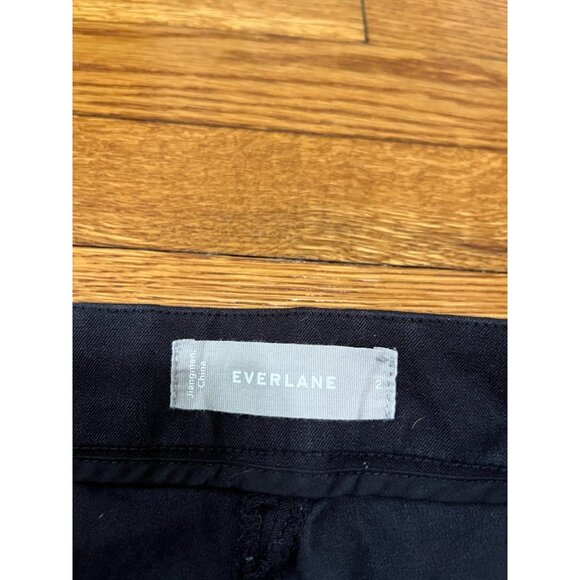Everlane Women's Black Pants Cropped Ankle High Rise Size 2 Slim Fit - Picture 3 of 5